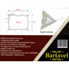 Filet renforcé Bartavel (Câble Acier) - 80% - Blanc